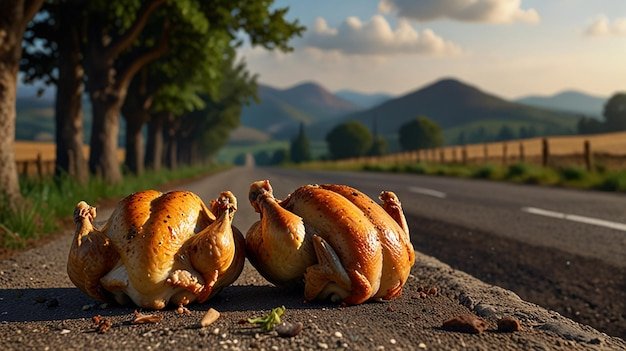 Chicken road in Spain